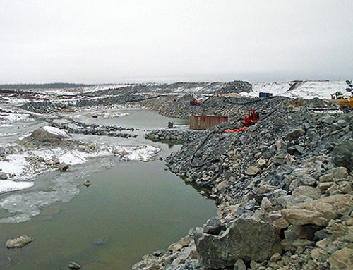 Mur de coupure d’eau pour un barrage hydroélectrique